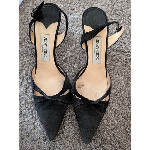 Jimmy choo black suede pointed - choo,