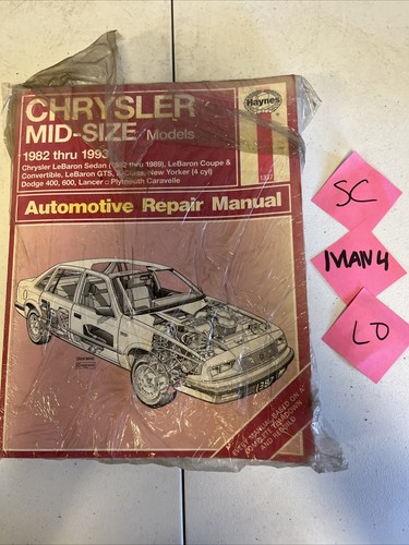 Haynes 1337 chrysler - haynes, mid-size