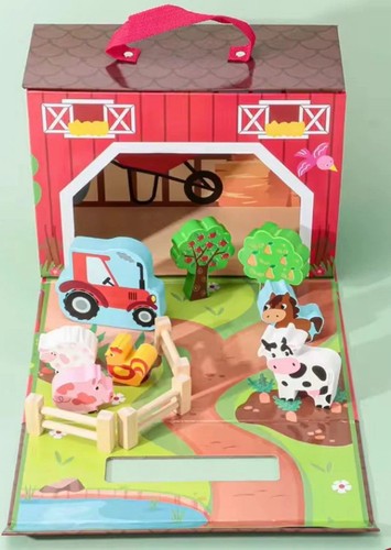Farm animal wooden toy - farm,