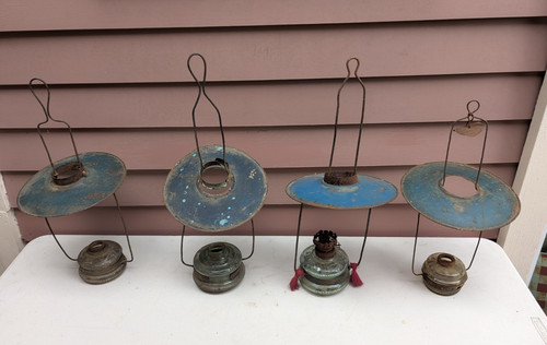 Lot antique kerosene oil - lot, 4