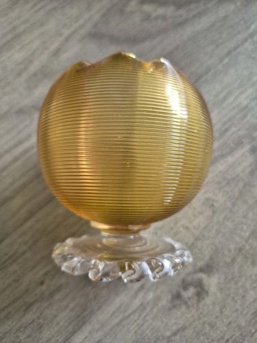 Carnival glass vase orange - carnival,
