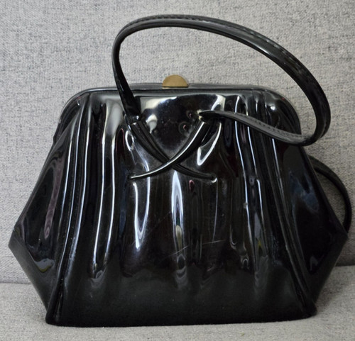 Vintage small faux patent - small,