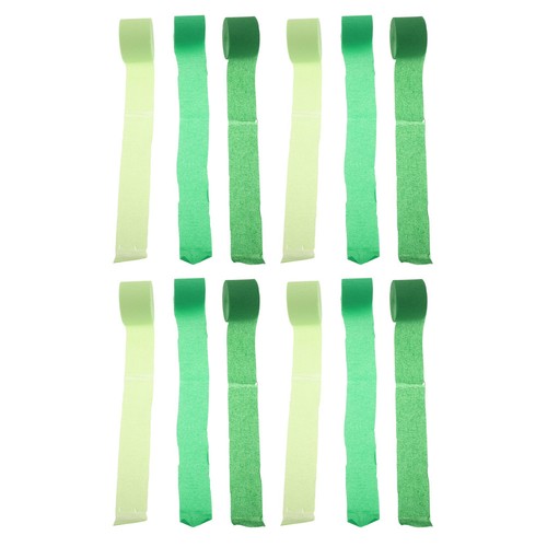 Green crepe paper - green, streamers