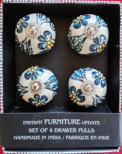 New ceramic boho blue - new, &