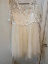 short wedding Dress with full