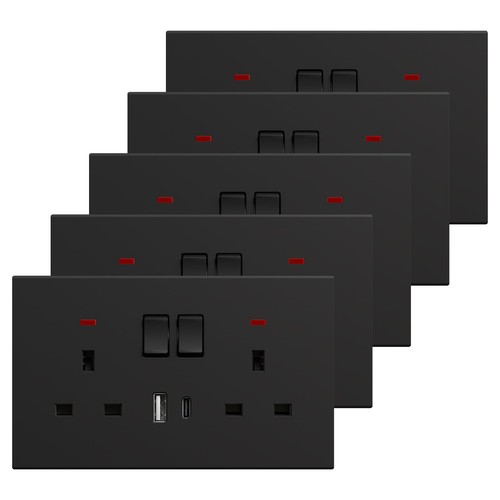 Bseed double socket with - usb, c