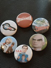 Set of 6 Thunderbirds Button