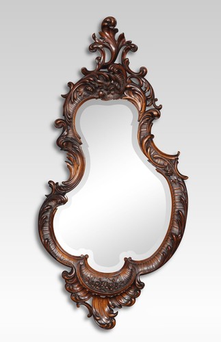 Rococo revival mahogany wall - mahogany,