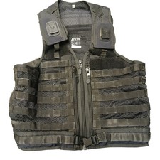 Arktis MOLLE Tactical Vest Black Mesh Load Carrying System Police XS UK