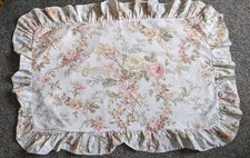 M &S... Vintage St Michael single frilled floral pillowcase ... Pre Owned.