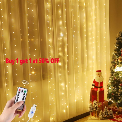 300 led curtain - led, lights