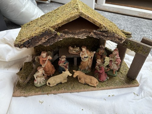 Vintage christmas nativity - vintage,