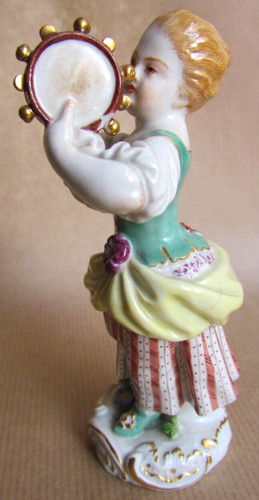 Meissen porcelain girl with - meissen,