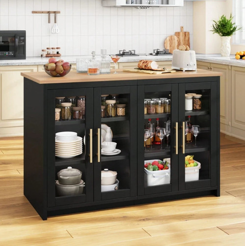 Kitchen island with - kitchen, power