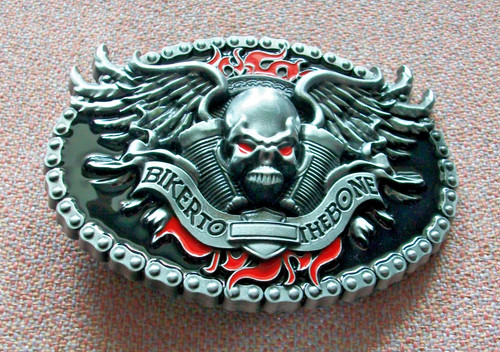 Belt buckle biker to the - za#,
