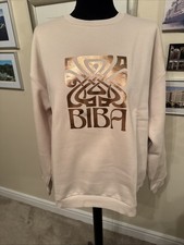 BNWT BIBA LOGO CREW SWEATSHIRT