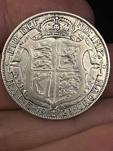 Silver 1923 half crown - 1923,