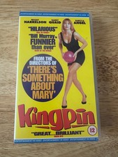 Kingpin VHS PAL Certified 12 Woody Harrelson Comedy 1996