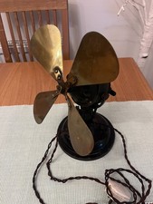 Antique Vintage Ercole Marelli Universale English Electric Table Fan Made Italy