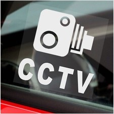 1 x CCTV Sign Security Camera Window Stickers Car Label Van Lorry Truck Taxi Cab