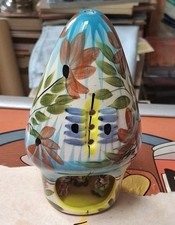 Vintage Derek Fowler Pottery Night Light Lamp Base Mushroom Rabbit House