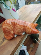 Babbacombe Pottery  Vintage Ginger Cat  Peeking Over/ Down Excellent Condition