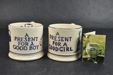 Emma Bridgewater Sponge ware Baby Mug A Present for a Good Boy & Good Girl 