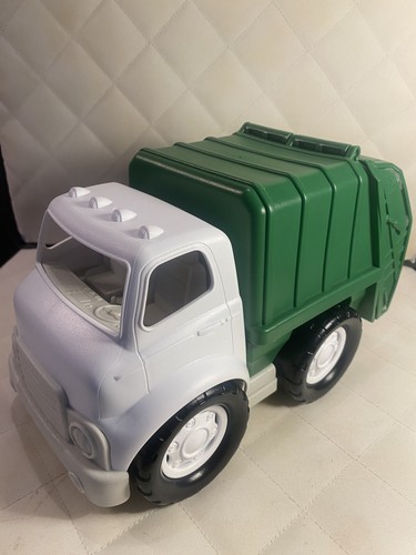 Big green recycling truck - recycling,