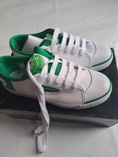  Vintage Dunlop Original Green Flash Canvas Tennis Shoes UK 4New Skate  New 