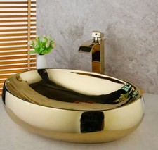 Gold Ceramic Basin Bathroom