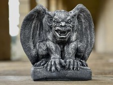 Concrete large gargoyle statue Massive gargoyle figurine Stone gothic sculpture