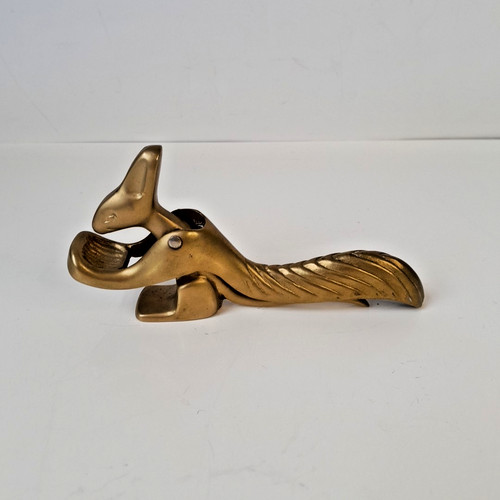 Brass squirrel nutcracker - squirrel, nutcracker.
