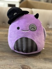 Squishmallow Earworm The Purple And Black Monster Halloween 2024 BNWT