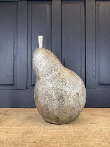 Large resin pear sculpture - resin, sculpture/