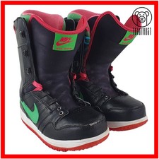 Nike Vapen Snowboard Boots Womens UK 6 / 40 Black Lace-Up ⚠️DAMAGED⚠️ 447124