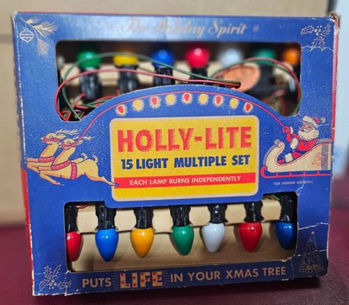 Vintage christmas light - c7,
