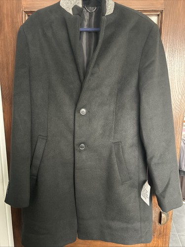 Topman black overcoat size - overcoat,