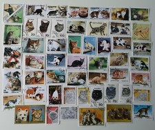 Cats stamps - (domestic),