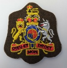 Genuine British Army Issue No2 Dress WO1 Coat of Arms Badge Sleeve Patch  ASPS83