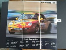  1994 PORSCHE 911 928 968 PORSCHE SUPERCUP FOLDOUT POSTER / BROCHURE