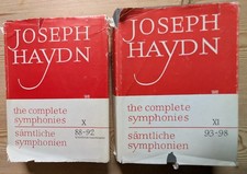 Haydn Complete Symphonies Vol. X Nos. 88-92  Vol. XI Nos. 93-98 miniature score