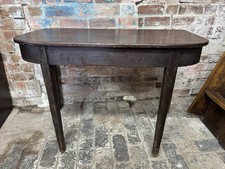 Antique D End Table Demi Lune Console Hall Table 