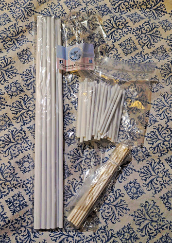 White plastic wood cake - white, &
