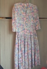 Vtg 80s Etam Dress Sz  10 12