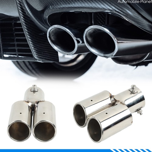 Twin dual sport chrome exhaust - dual,