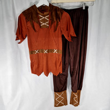 Smiffys Viking Costume Boys Size 10-12 Years Brown 3 Piece Halloween Costume