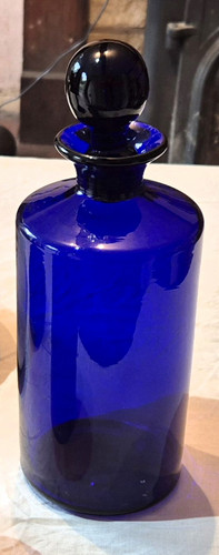 Antique cobalt blue glass - blue,