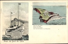 Postcard seaside steamer Cobra