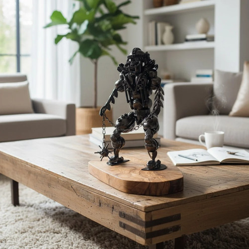 Industrial steampunk robot - industrial,