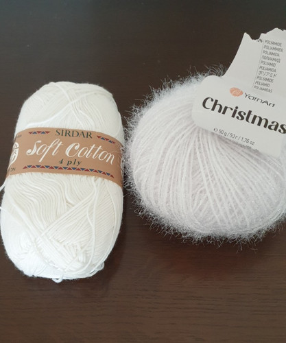 White craft fancy 4ply - craft,